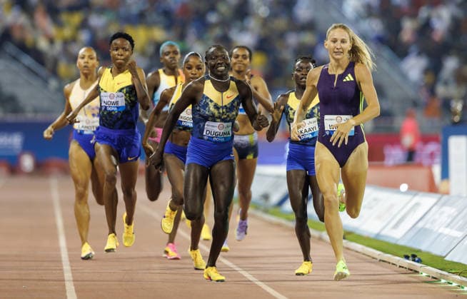 Diamond League Athletics in Doha DOHA, QATAR - JUNE 19: Athletes compete in the women s 800-meter fnal during the Diamond League athletics meeting at the Suheim Bin Hamad Stadium in Doha, Qatar on June 19, 2026. Mohammed Dabbous Anadolu Doha Qatar. Editorial use only. Please get in touch for any other usage.  Copyright: x2026xAnadoluxMohammedxDabbousx