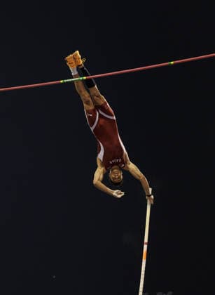 Diamond League Athletics in Doha DOHA, QATAR - JUNE 20: Qatari athlete Seifeldin Abdelsalam competes in the men s pole vault final during the Diamond League athletics meeting at the Suheim Bin Hamad Stadium in Doha, Qatar on June 20, 2026. Mohammed Dabbous Anadolu Doha Qatar. Editorial use only. Please get in touch for any other usage.  Copyright: x2026xAnadoluxMohammedxDabbousx