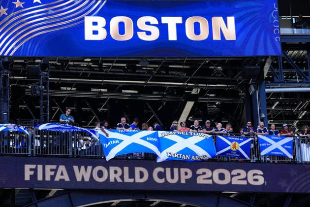 Football - FIFA World Cup, WM, Weltmeisterschaft, Fussball - Group C - Scotland v Morocco 19th June 2026 - FIFA World Cup - Group C - Scotland v Morocco - Scotland fans - Photo: Simon Stacpoole Offside. Foxborough USA *** Fußball – FIFA-Weltmeisterschaft, Gruppe C  Copyright: xSimonxStacpoolexOffside