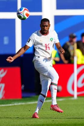 Issa Diop of Morocco Scotland v Morocco, 2026 FIFA World Cup, WM, Weltmeisterschaft, Fussball Group C, Football, Boston Stadium, Foxborough, Massachusetts, USA - 19 Jun 2026Foxborough Boston Stadium Massachusetts (MA) United States of America EDITORIAL USE ONLY No use with unauthorised audio, video, data, fixture lists, club league logos or live services. Online in-match use limited to 120 images, no video emulation. No use in betting, games or single club league player publications.  Copyright: xJavierxGarcia Shutterstockx 16928932ba