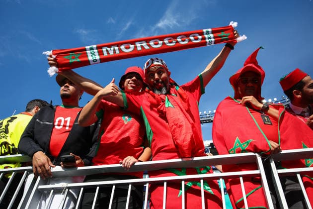 FIFA World Cup, WM, Weltmeisterschaft, Fussball 2026: Scotland v Morocco BOSTON, USA - 19th June 2026: Morocco fans ahead of the FIFA World Cup 2026 Group C match between Scotland and Morocco at Boston Stadium Boston Boston Stadium United States of America Copyright: xCraigxMercerx xPeakxActionxPhotosx