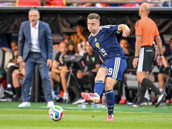 Lewis Ferguson (Scotland) controls the Ball during the FIFA World Cup, WM, Weltmeisterschaft, Fussball 2026 Group C match between Scotland and Morocco at Boston Stadium on June 19, 2026 in Boston, United States. (Photo by Harry Langer DeFodi Images) - *** Lewis Ferguson of Scotland controls the ball during the 2026 FIFA World Cup Group C match between Scotland and Morocco at Boston Stadium on June 19, 2026, in Boston, United States. Photo by Harry Langer, DeFodi Images,detected_source_language