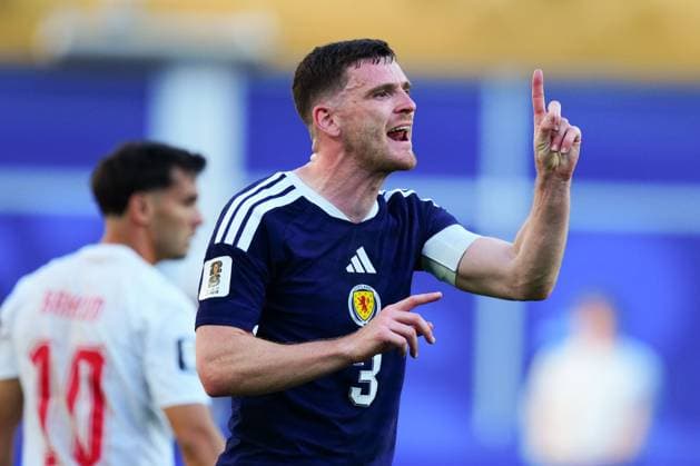 Andy Robertson of Scotland Scotland v Morocco, 2026 FIFA World Cup, WM, Weltmeisterschaft, Fussball Group C, Football, Boston Stadium, Foxborough, Massachusetts, USA - 19 Jun 2026Foxborough Boston Stadium Massachusetts (MA) United States of America EDITORIAL USE ONLY No use with unauthorised audio, video, data, fixture lists, club league logos or live services. Online in-match use limited to 120 images, no video emulation. No use in betting, games or single club league player publications.  Copyright: xJavierxGarcia Shutterstockx 16928932by