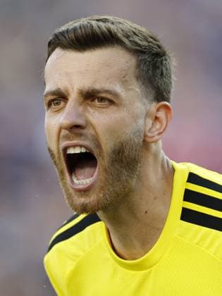FOXBOROUGH - Scotland goalkeeper Angus Gunn during the FIFA 2026 Group C match between Scotland and Morocco at Boston Stadium on June 20, 2026, in Foxborough, United States. MAURICE VAN STEEN ANP FIFA World Cup, WM, Weltmeisterschaft, Fussball 2026 2026 xVIxANPxSportx xMauricexvanxSteenxIVx 561462614 originalFilename: 561462614.jpg