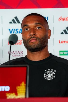 FIFA Fussball Weltmeisterschaft 2026, Gruppe E, Spiel 2, Deutschland vs Elfenbeinküste, 19.06.2026 im Toronto Stadium, Toronto Jonathan Tah (Deutschland) und Julian Nagelsmann (Deutschland) bei der Pressekonferenz vor dem Spiel Deutschland vs. Elfenbeinküste *** 2026 FIFA World Cup, Group E, Match 2, Germany vs. Ivory Coast, June 19, 2026, at Toronto Stadium, Toronto. Jonathan Tah (Germany) and Julian Nagelsmann (Germany) at the press conference ahead of the Germany vs. Ivory Coast match.,detected_source_language Copyright: xBahhoxKarax