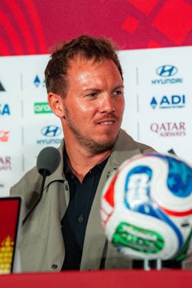 FIFA Fussball Weltmeisterschaft 2026, Gruppe E, Spiel 2, Deutschland vs Elfenbeinküste, 19.06.2026 im Toronto Stadium, Toronto Jonathan Tah (Deutschland) und Julian Nagelsmann (Deutschland) bei der Pressekonferenz vor dem Spiel Deutschland vs. Elfenbeinküste *** 2026 FIFA World Cup, Group E, Match 2, Germany vs. Ivory Coast, June 19, 2026, at Toronto Stadium, Toronto. Jonathan Tah (Germany) and Julian Nagelsmann (Germany) at the press conference ahead of the Germany vs. Ivory Coast match.,detected_source_language Copyright: xBahhoxKarax