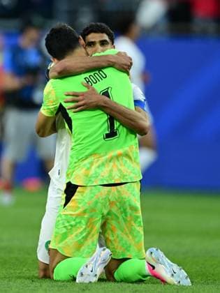 Scotland v Morocco - FIFA World Cup, WM, Weltmeisterschaft, Fussball 2026 - Group C FOXBOROUGH, USA - JUNE 19: Moroccan players celebrate after the 2026 FIFA World Cup First Stage Group C match between Scotland and Morocco at Gillette Stadium (Boston Stadium) in Foxborough, Massachusetts, United States on June 19, 2026. Abdulhamid Hosbas Anadolu Massachusetts United States. Editorial use only. Please get in touch for any other usage.  Copyright: x2026xAnadoluxAbdulhamidxHosbasx