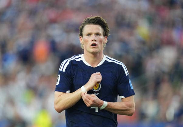 Scott McTominay (Scotland) looks on during Scotland and Morocco, Group C FIFA World Cup, WM, Weltmeisterschaft, Fussball 2026, Boston Stadium, Boston, USA on June 19, 2026. Thor Wegner DeFodi Images. (Photo by DeFodi Images) -