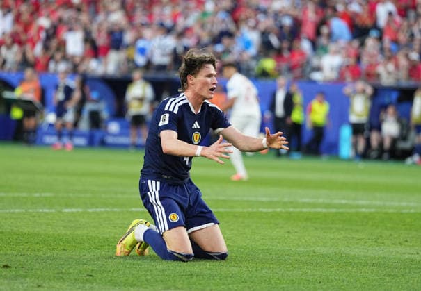 Scott McTominay (Scotland) gestures during Scotland and Morocco, Group C FIFA World Cup, WM, Weltmeisterschaft, Fussball 2026, Boston Stadium, Boston, USA on June 19, 2026. Thor Wegner DeFodi Images. (Photo by DeFodi Images) -