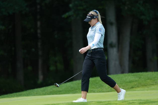 Meijer LPGA, Golf Damen Classic BELMONT, MICHIGAN - JUNE 19: Brooke Henderson of Canada walks on the 7th hole during the second round of the Meijer LPGA Classic for Simply Give golf tournament at Blythefield Country Club in Belmont, MI, USA Friday, June 19, 2026. Belmont Michigan United States  Copyright: xJorgexLemusx originalFilename:lemus-meijerlp260619_npTpd.jpg