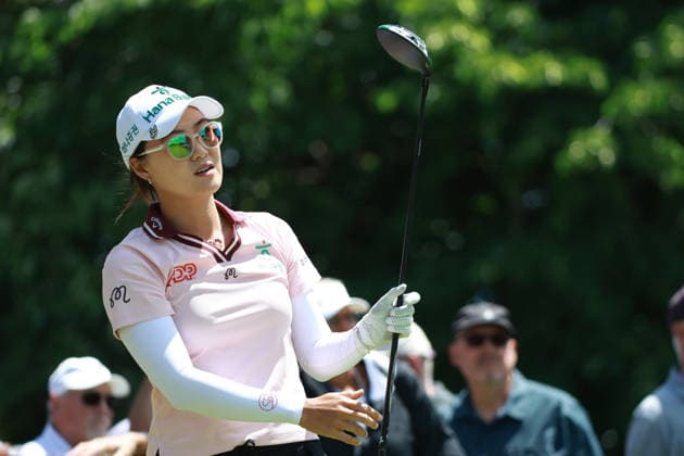 Meijer LPGA, Golf Damen Classic BELMONT, MICHIGAN - JUNE 19: Minjee Lee of Australia plays her tee shot on the 4th hole during the second round of the Meijer LPGA Classic for Simply Give golf tournament at Blythefield Country Club in Belmont, MI, USA Friday, June 19, 2026. Belmont Michigan United States  Copyright: xJorgexLemusx originalFilename:lemus-meijerlp260619_npjZc.jpg