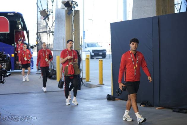 Turkiye v Paraguay - FIFA World Cup, WM, Weltmeisterschaft, Fussball 2026 - Group D SANTA CLARA, UNITED STATES - JUNE 19: Players of Turkiye arrive prior the 2026 FIFA World Cup First Stage Group D match between Turkiye and Paraguay at the San Francisco Bay Area Stadium (Levi’s Stadium) in Santa Clara, California, United States on June 19, 2026. Tayfun Coskun Anadolu California United States. Editorial use only. Please get in touch for any other usage.  Copyright: x2026xAnadoluxTayfunxCoskunx