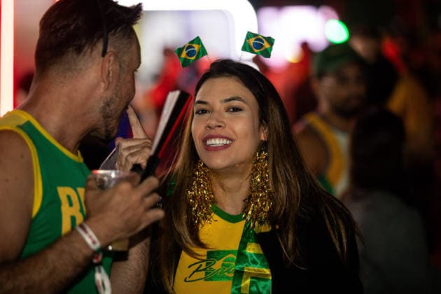 Arena Brasileira Brasil x Haiti SaO PAULO, SP - 19.06.2026: ARENA BRASILEIRA BRASIL X HAITI - The public watches the match between Brazil and Haiti, valid for the second round of the 2026 World Cup and held on Friday night (19) at Arena Brasil in Parque Ibirapuera in Sao Paulo, SP. (Photo: Rodilei Morais Fotoarena) x2965297x  RodileixMorais