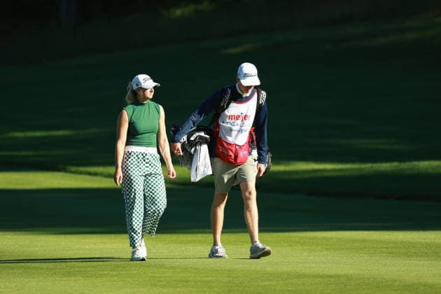Meijer LPGA, Golf Damen Classic BELMONT, MICHIGAN - JUNE 19: Emily Kristine Pedersen of Denmark walks on the 16th hole during the second round of the Meijer LPGA Classic for Simply Give golf tournament at Blythefield Country Club in Belmont, MI, USA Friday, June 19, 2026. Belmont Michigan United States  Copyright: xJorgexLemusx originalFilename:lemus-meijerlp260619_np0C1.jpg