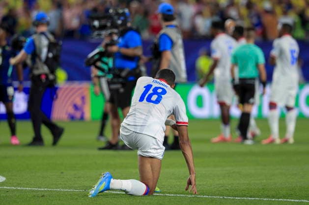 FIFA World Cup, WM, Weltmeisterschaft, Fussball 2026 - Group C - Brazil vs Haiti Haiti forward Wilson Isidor after the FIFA World Cup 2026 group stage match between Haiti and Brazil, Philadelphia, USA, 19 June 2026. PHILADELPHIA PENNSYLVANIA UNITED STATES  Copyright: xSHAWNxTHEWx