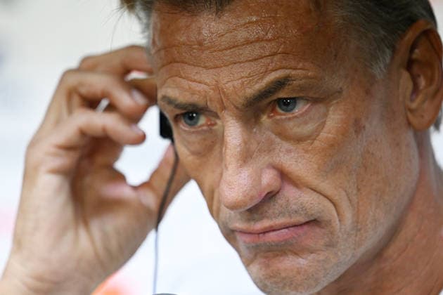 (260620) -- MONTERREY, June 20, 2026 -- Tunisia s head coach Herve Renard reacts during a press conference, PK, Pressekonferenz at the 2026 FIFA World Cup, WM, Weltmeisterschaft, Fussball in Monterrey, Mexico, on June 19, 2026. (Photo by Xinhua) (SP)MEXICO-MONTERREY-FOOTBALL-FIFA WORLD CUP-PRESS CONFERENCE-TUN LucioxTavora 