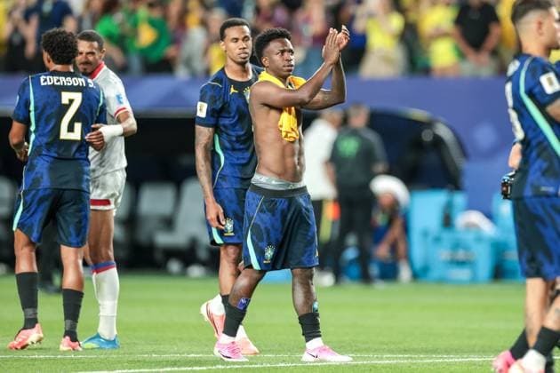 RECORD DATE NOT STATED FIFA World Cup, WM, Weltmeisterschaft, Fussball 2026 - Group C - Brazil v Haiti Vinicius Jr. player of Brazil after the match between Brazil and Haiti in the second round of Group C of the 2026 FIFA World Cup group stage at Philadelphia Stadium, in Philadelphia, United States, on Friday, June 19, 2026.(Foto: Vanessa Carvalho Brazil Photo Press IMAGO) Sports %G Copyright: xVanessaxCarvalhox