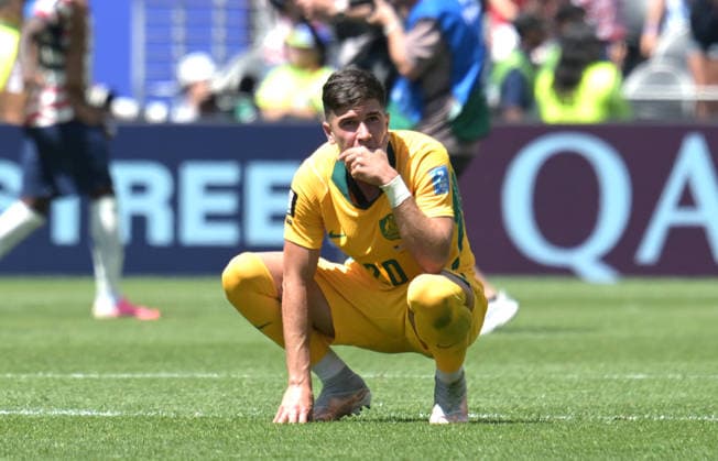 June 19, 2026, Seattle, Washington, United States: Cristian Volpato of Australia men football team seen in action during the FIFA World Cup, WM, Weltmeisterschaft, Fussball 2026 first stage Group D match between USA and Australia held at the Seattle Stadium. Final score; USA 2:0 Australia. FIFA World Cup 2026 United States Vs Australia Held At The Seattle Stadium In Seattle, USA -19 Jun 2026  - ZUMAs197 20260619_aaa_s197_225 Copyright: xLuisxVeniegrax