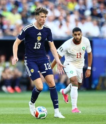 Jack Hendry of Scotland Scotland v Morocco, 2026 FIFA World Cup, WM, Weltmeisterschaft, Fussball Group C, Football, Boston Stadium, Foxborough, Massachusetts, USA - 19 Jun 2026Foxborough Boston Stadium Massachusetts (MA) United States of America EDITORIAL USE ONLY No use with unauthorised audio, video, data, fixture lists, club league logos or live services. Online in-match use limited to 120 images, no video emulation. No use in betting, games or single club league player publications.  Copyright: xMichaelxZemanek Shutterstockx 16928953fn