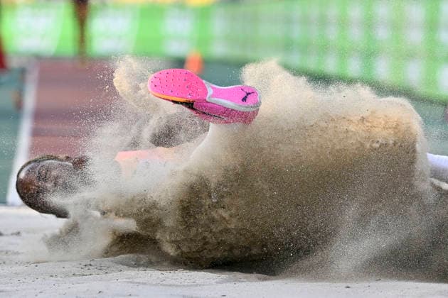 Doha Diamond League 2026 Liadagmis Povea of Cuba competes in the women s triple jump final at the Diamond League Doha Meeting 2026 competition at Suheim Bin Hamad Stadium in Doha, Qatar, on May 19, 2026. DOHA Qatar Copyright: xNOUSHADx