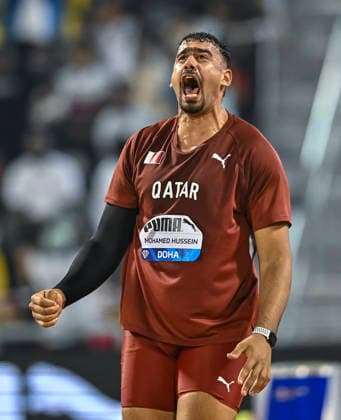 Doha Diamond League 2026 Mohammed Husain of Qatar competes in the men s javelin throw final at the Diamond League Doha Meeting 2026 competition at Suheim Bin Hamad Stadium in Doha, Qatar, on May 19, 2026. DOHA Qatar Copyright: xNOUSHADx