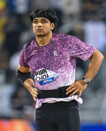Doha Diamond League 2026 Neeraj Chopra of India competes in the men s javelin throw final at the Diamond League Doha Meeting 2026 competition at Suheim Bin Hamad Stadium in Doha, Qatar, on May 19, 2026. DOHA Qatar Copyright: xNOUSHADx