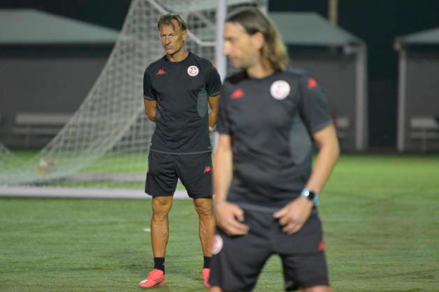 Tunisia national soccer team training in Mexico Tunisia s head coach, Hervé Renard (L), takes part in a training session ahead of their 2026 FIFA World Cup, WM, Weltmeisterschaft, Fussball match against Japan, in Santiago, Nuevo León, Mexico, 19 June 2026. Santiago Mexico  Copyright: xMiguelxSierrax