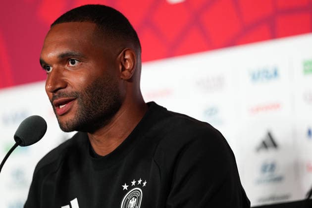 press conference, PK, Pressekonferenz ahead of Germany v Ivory Coast - 2026 FIFA World Cup, WM, Weltmeisterschaft, Fussball TORONTO, CANADA - JUNE 19 : Jonathan Tah of Germany speaks during a press conference one day ahead of their Group E match against Ivory Coast at the 2026 FIFA World Cup in Toronto, Ontario, Canada on June 19, 2026. Mert Alper Dervis Anadolu Ontario Canada. Editorial use only. Please get in touch for any other usage.  Copyright: x2026xAnadoluxMertxAlperxDervisx
