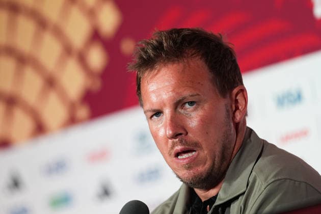 press conference, PK, Pressekonferenz ahead of Germany v Ivory Coast - 2026 FIFA World Cup, WM, Weltmeisterschaft, Fussball TORONTO, CANADA - JUNE 19 : Head Coach of Germany Julian Nagelsmann speaks during a press conference one day ahead of their Group E match against Ivory Coast at the 2026 FIFA World Cup in Toronto, Ontario, Canada on June 19, 2026. Mert Alper Dervis Anadolu Ontario Canada. Editorial use only. Please get in touch for any other usage.  Copyright: x2026xAnadoluxMertxAlperxDervisx