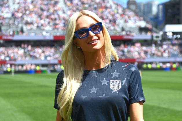 June 20, 2026, Seattle, Washington, United States: Paris Hilton seen in action during the FIFA World Cup, WM, Weltmeisterschaft, Fussball 2026 first stage Group D match between USA and Australia held at the Seattle Stadium. Final score; USA 2:0 Australia. Seattle United States - ZUMAs197 20260620_aaa_s197_001 Copyright: xLuisxVeniegrax
