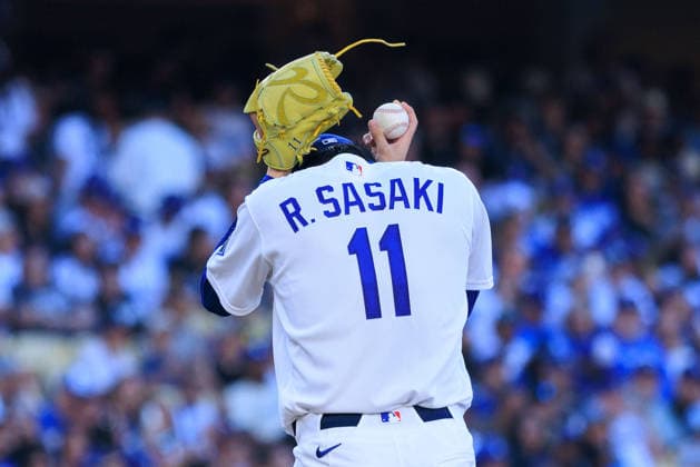 June 19, 2026, Los Angeles, California, USA: Roki Sasaki 11 of the Los Angeles Dodgers during a regular season MLB, Baseball Herren, USA game against the Baltimore Orioles on Friday June 19, 2026 at Dodger Stadium in Los Angeles, California. Dodgers defeat Orioles, 6-5. JAVIER ROJAS PI Dodgers Defeat Orioles, 6-5  - ZUMAp124 20260619_zaa_p124_002 Copyright: xJavierxRojasx