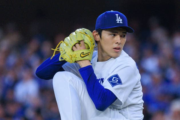 June 19, 2026, Los Angeles, California, USA: Roki Sasaki 11 of the Los Angeles Dodgers during a regular season MLB, Baseball Herren, USA game against the Baltimore Orioles on Friday June 19, 2026 at Dodger Stadium in Los Angeles, California. Dodgers defeat Orioles, 6-5. JAVIER ROJAS PI Los Angeles USA - ZUMAp124 20260619_zaa_p124_021 Copyright: xJavierxRojasx