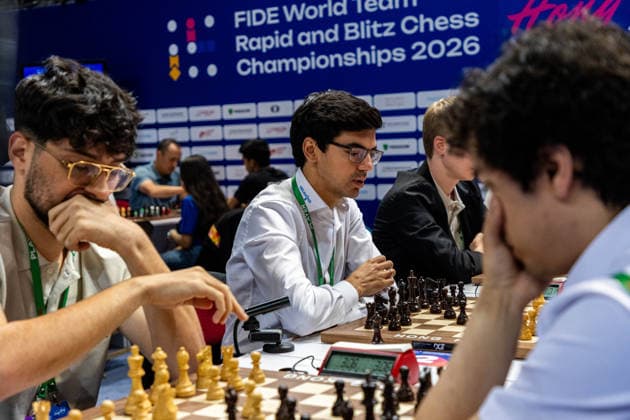 June 20, 2026, Hong Kong, Hong Kong, China: Chess Grandmaster ANISH GIRI (NLD) during a Blitz match at the 2026 FIDE World Team Rapid and Blitz Chess Championship in Hong Kong. Hong Kong China - ZUMAm298 0859595458st Copyright: xJamesxModestox