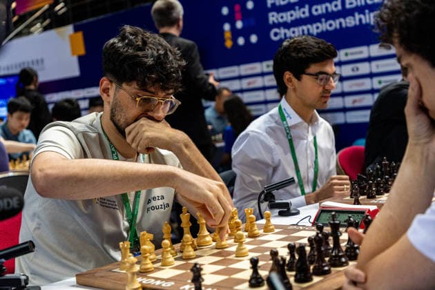 June 20, 2026, Hong Kong, Hong Kong, China: Chess Grandmaster ALIREZA FIROUZJA (FRA) during a Blitz match at the 2026 FIDE World Team Rapid and Blitz Chess Championship in Hong Kong. Hong Kong China - ZUMAm298 0859595461st Copyright: xJamesxModestox