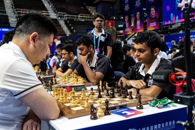 June 20, 2026, Hong Kong, Hong Kong, China: Chess Grandmaster NIHAL SARIN (IND) in a Blitz match at the 2026 FIDE World Team Rapid and Blitz Chess Championship in Hong Kong. Hong Kong China - ZUMAm298 0859595479st Copyright: xJamesxModestox