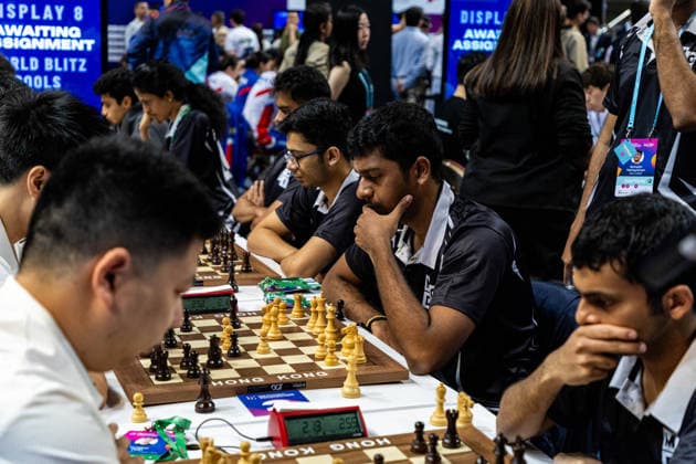 June 20, 2026, Hong Kong, Hong Kong, China: MGD1 play a Rapid round at the 2026 FIDE World Team Rapid and Blitz Chess Championship in Hong Kong. Hong Kong China - ZUMAm298 0859595493st Copyright: xJamesxModestox