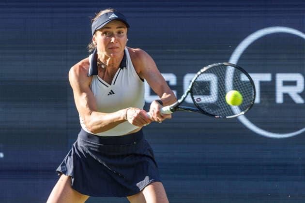 Berlin, 15.06.26, Tennis: VANDA Pharmaceuticals BERLIN TENNIS OPEN 2026 im Steffi-Graf-Stadion. Damen, Einzel. E. Svitolina (UKR) vs A. Eala (PHI). E. Svitolina retourniert einen Ball. VANDA Pharmaceuticals BERLIN TENNIS OPEN 2026