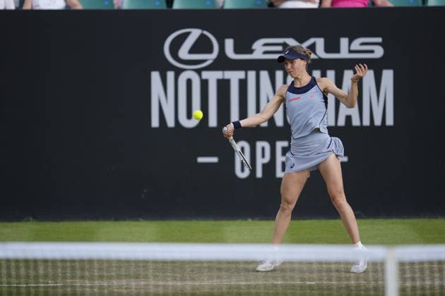 Lexus Nottingham Open - Day Five Nottingham, England 19 Jun 2026 Viktorija Golubic in action during their Quarter Final singles match at the 2026 Lexus Nottingham Open Women s tennis tournament taking place at the Nottingham Tennis Centre, Nottingham, England. Nottingham Great Britain United Kingdom  Copyright: xOwenxHammondx originalFilename:hammond-2026lexu260619_npdRg.jpg