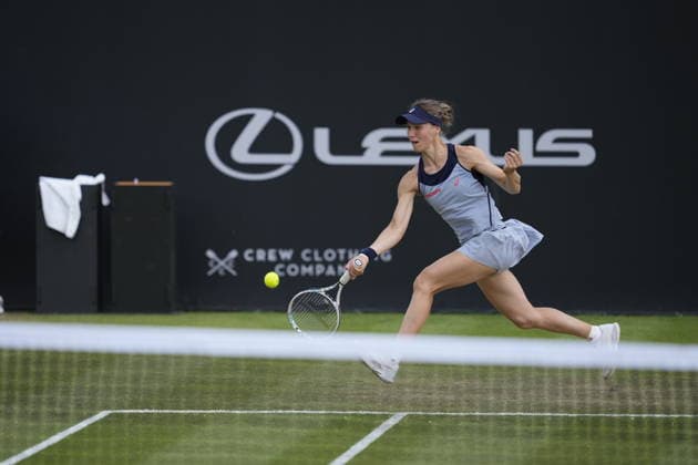 Lexus Nottingham Open - Day Five Nottingham, England 19 Jun 2026 Viktorija Golubic in action during their Quarter Final singles match at the 2026 Lexus Nottingham Open Women s tennis tournament taking place at the Nottingham Tennis Centre, Nottingham, England. Nottingham Great Britain United Kingdom  Copyright: xOwenxHammondx originalFilename:hammond-2026lexu260619_npJHx.jpg