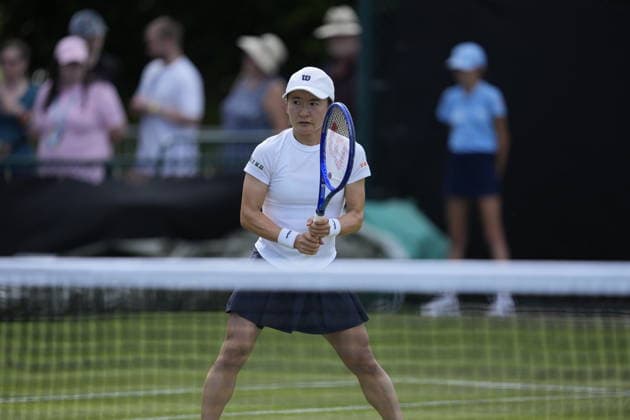 Lexus Nottingham Open - Day Five Nottingham, England 19 Jun 2026 Shuko Aoyama in action during their Quarter Final doubles match at the 2026 Lexus Nottingham Open Women s tennis tournament taking place at the Nottingham Tennis Centre, Nottingham, England. Nottingham Great Britain United Kingdom  Copyright: xOwenxHammondx originalFilename:hammond-2026lexu260619_npOUw.jpg