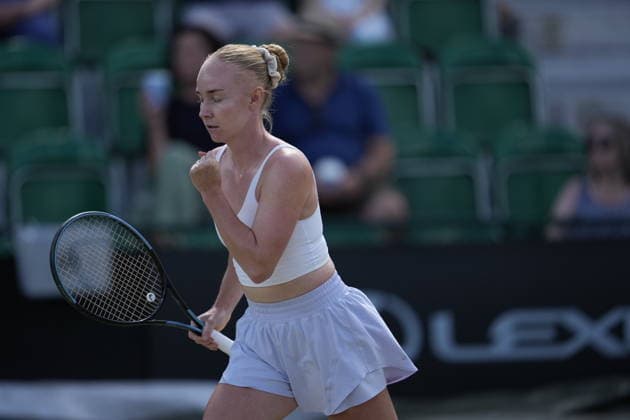 Lexus Nottingham Open - Day Five Nottingham, England 19 Jun 2026 Mariia Kozyreva in action during their Quarter Final doubles match at the 2026 Lexus Nottingham Open Women s tennis tournament taking place at the Nottingham Tennis Centre, Nottingham, England. Nottingham Great Britain United Kingdom  Copyright: xOwenxHammondx originalFilename:hammond-2026lexu260619_npPiH.jpg