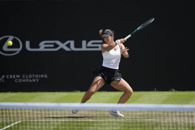 Lexus Nottingham Open - Day Five Nottingham, England 19 Jun 2026 Jessica Bouzas Maneiro in action during their Quarter final Singles match at the 2026 Lexus Nottingham Open Women s tennis tournament taking place at the Nottingham Tennis Centre, Nottingham, England. Nottingham Great Britain United Kingdom  Copyright: xOwenxHammondx originalFilename:hammond-2026lexu260619_npBtQ.jpg
