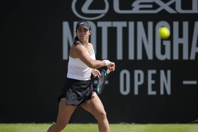 Lexus Nottingham Open - Day Five Nottingham, England 19 Jun 2026 Jessica Bouzas Maneiro in action during their Quarter final Singles match at the 2026 Lexus Nottingham Open Women s tennis tournament taking place at the Nottingham Tennis Centre, Nottingham, England. Nottingham Great Britain United Kingdom  Copyright: xOwenxHammondx originalFilename:hammond-2026lexu260619_npICZ.jpg