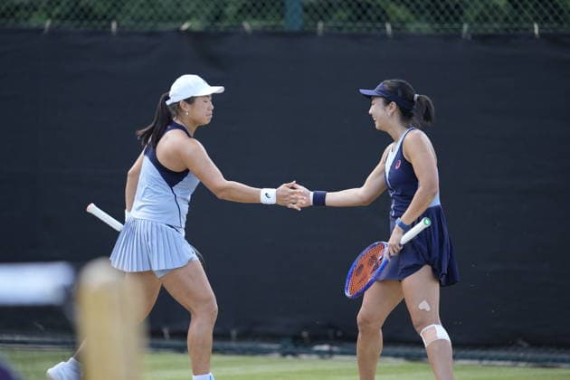 Lexus Nottingham Open - Day Five Nottingham, England 19 Jun 2026 Janice Tjen in action during their Semi Final doubles match at the 2026 Lexus Nottingham Open Women s tennis tournament taking place at the Nottingham Tennis Centre, Nottingham, England. Nottingham Great Britain United Kingdom  Copyright: xOwenxHammondx originalFilename:hammond-2026lexu260619_npirx.jpg