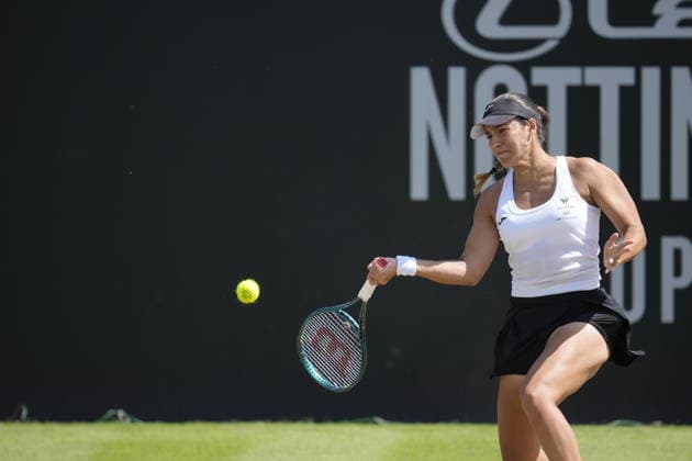 Lexus Nottingham Open - Day Five Nottingham, England 19 Jun 2026 Jessica Bouzas Maneiro in action during their Quarter final Singles match at the 2026 Lexus Nottingham Open Women s tennis tournament taking place at the Nottingham Tennis Centre, Nottingham, England. Nottingham Great Britain United Kingdom  Copyright: xOwenxHammondx originalFilename:hammond-2026lexu260619_npQcs.jpg