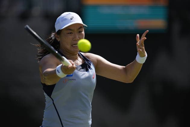 Lexus Nottingham Open - Day Five Nottingham, England 19 Jun 2026 Janice Tjen in action during their Semi Final doubles match at the 2026 Lexus Nottingham Open Women s tennis tournament taking place at the Nottingham Tennis Centre, Nottingham, England. Nottingham Great Britain United Kingdom  Copyright: xOwenxHammondx originalFilename:hammond-2026lexu260619_npFmp.jpg