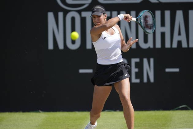 Lexus Nottingham Open - Day Five Nottingham, England 19 Jun 2026 Jessica Bouzas Maneiro in action during their Quarter final Singles match at the 2026 Lexus Nottingham Open Women s tennis tournament taking place at the Nottingham Tennis Centre, Nottingham, England. Nottingham Great Britain United Kingdom  Copyright: xOwenxHammondx originalFilename:hammond-2026lexu260619_np83V.jpg