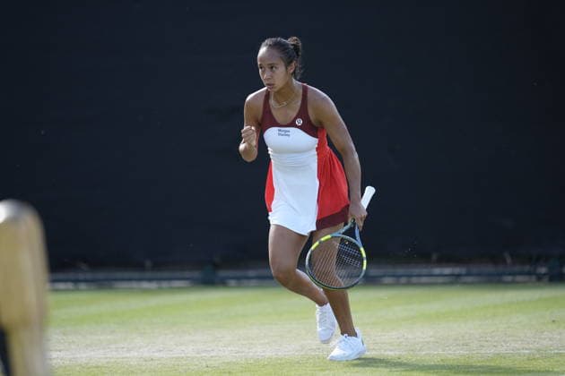 Lexus Nottingham Open - Day Five Nottingham, England 19 Jun 2026 Leylah Fernandez in action during their Quarter Final doubles match at the 2026 Lexus Nottingham Open Women s tennis tournament taking place at the Nottingham Tennis Centre, Nottingham, England. Nottingham Great Britain United Kingdom  Copyright: xOwenxHammondx originalFilename:hammond-2026lexu260619_np9xz.jpg