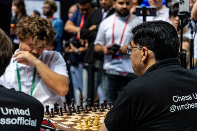 June 20, 2026, Hong Kong, Hong Kong, China: Chess Grandmasters VISWANATHAN ANAND (IND) before a Blitz match at the 2026 FIDE World Team Rapid and Blitz Chess Championship in Hong Kong.Chess Hong Kong China - ZUMAm298 0859595914st Copyright: xJamesxModestox