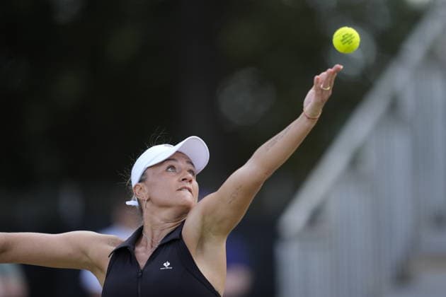 Lexus Nottingham Open - Day Five Nottingham, England 19 Jun 2026 Iryna Shymanovich in action during their Semi Final doubles match at the 2026 Lexus Nottingham Open Women s tennis tournament taking place at the Nottingham Tennis Centre, Nottingham, England. Nottingham Great Britain United Kingdom  Copyright: xOwenxHammondx originalFilename:hammond-2026lexu260619_npW7O.jpg